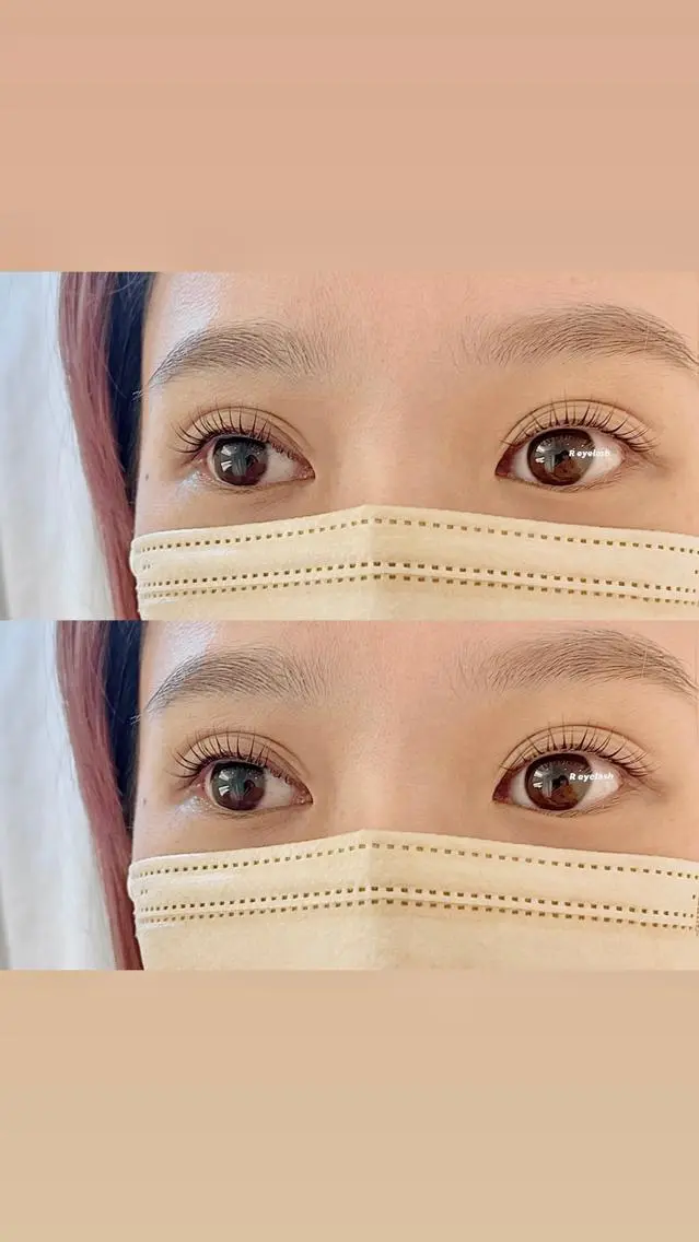 ミディアム カラー パーマ ヘアアレンジ メンズ キッズ ネイル マツエク・マツパ アイブロウ 𝑹 eyelashのマツエク・マツパデザイン