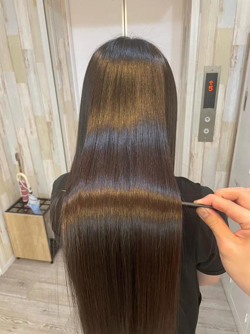 ロング カラー 髪質改善 トリートメント HIKARU副店長/ ✨️髪質改善のヘアスタイル