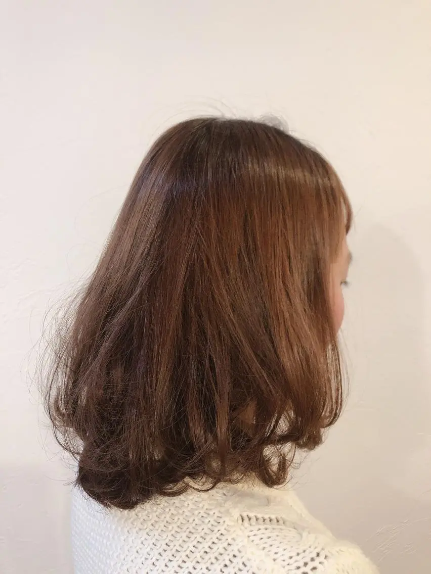 ミディアム カット やました りなのヘアスタイル