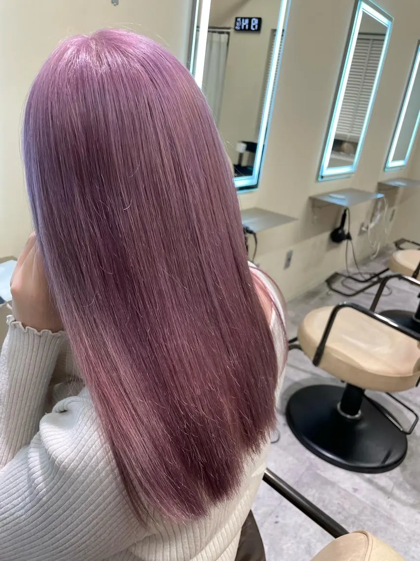 セミロング カット ヘアカラー トリートメント 韓国レイヤー🇰🇷 美髪縮毛矯正🫧拓海のヘアスタイル