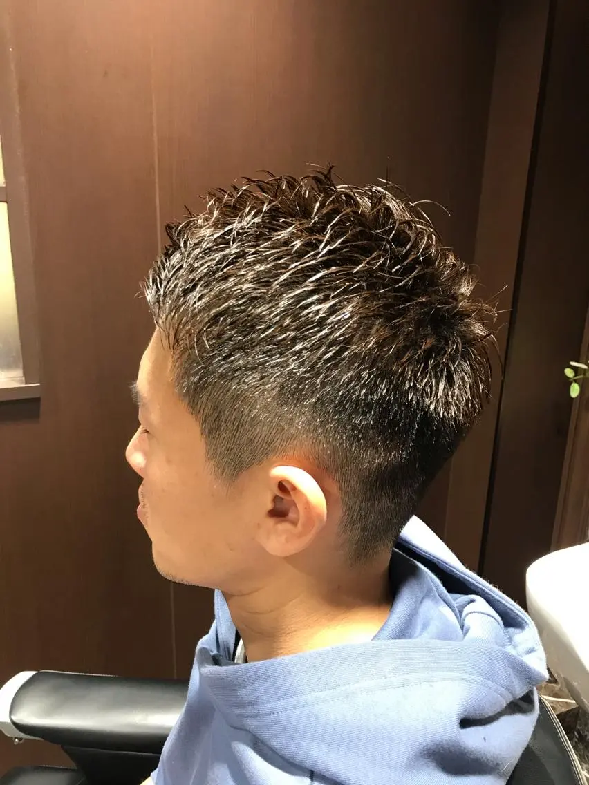 ショート プレミアムバーバー 表参道のヘアスタイル