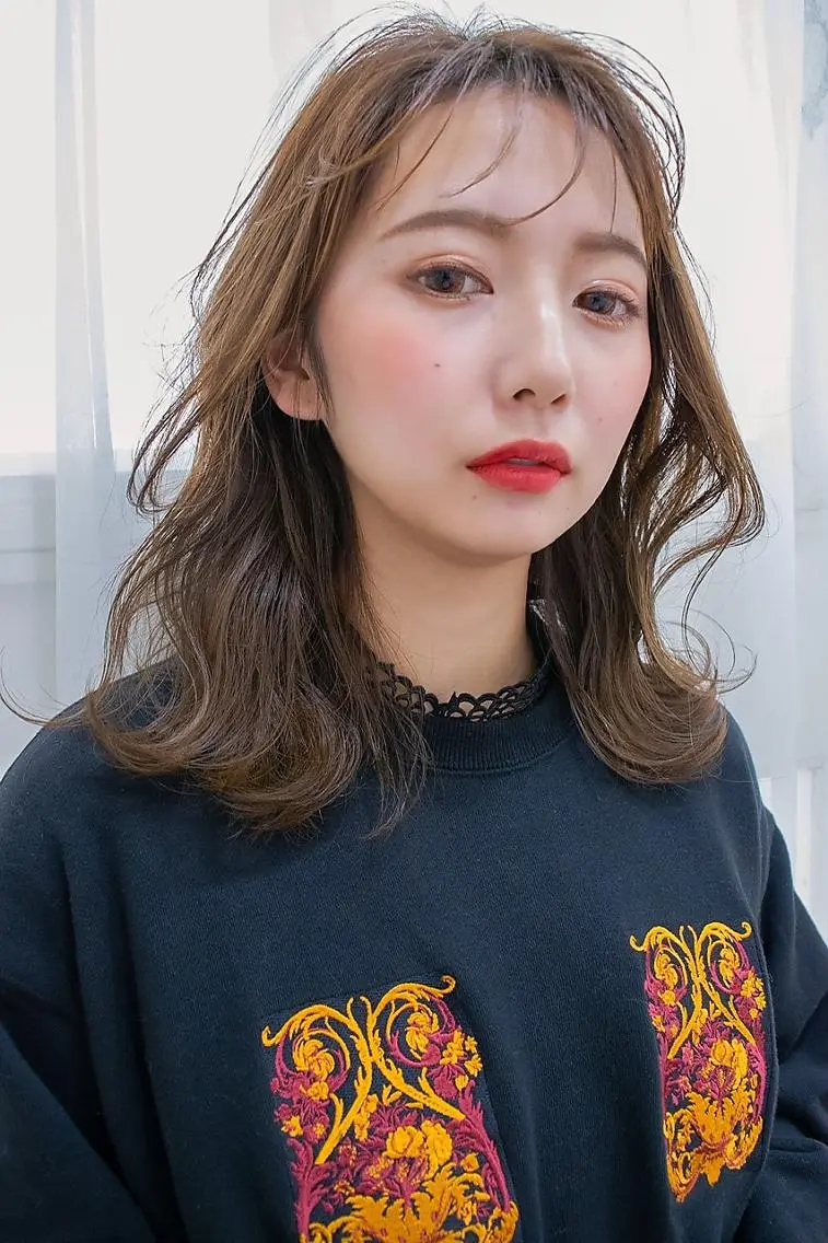セミロング カラー ANGELICA JR和歌山店のヘアスタイル