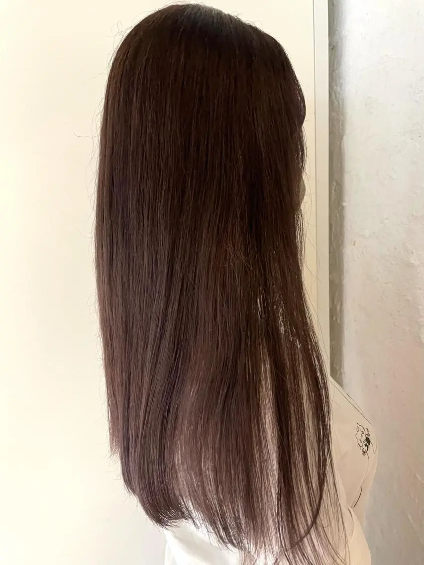 ロング カラー ブラウンカラー パープルカラー パープルブラウン ユウナ🎀レイヤー/ 暖色カラーのヘアスタイル