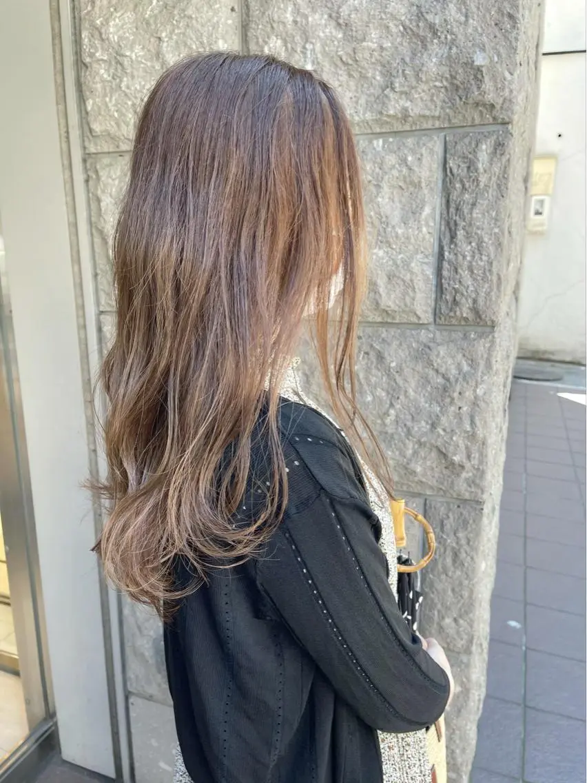 ロング カット ヘアカラー トリートメント 川村 政輝のヘアスタイル