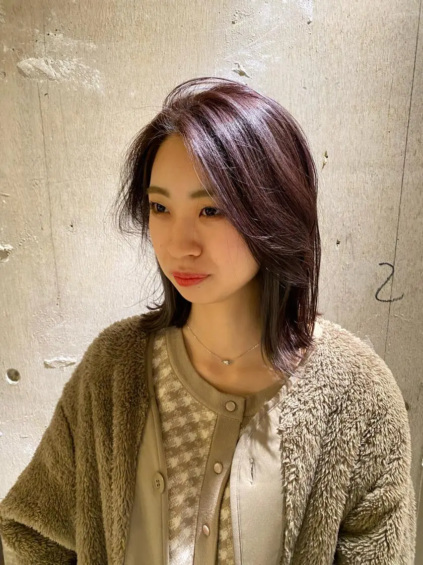 ミディアム カラー 聖 来のヘアスタイル