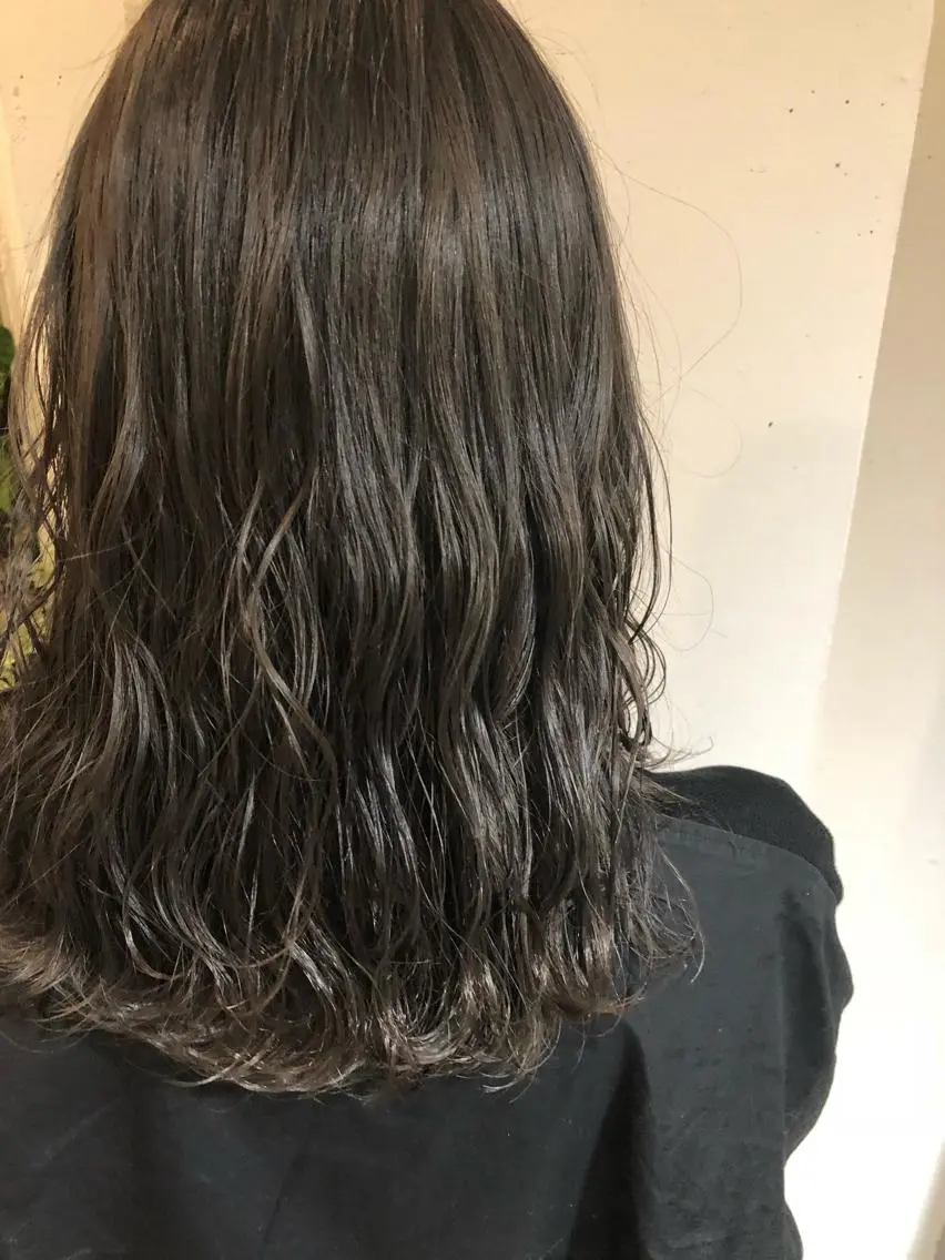 セミロング カラー ヘアアレンジ メンズ キッズ ネイル マツエク・マツパ 透明感カラー🤎 ゆりのヘアスタイル