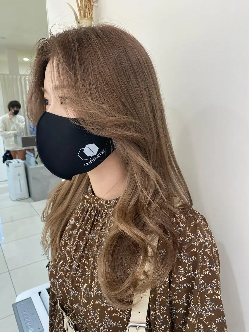 ロング カラー ヘアアレンジ 💎耳ツボジュエリー ×銀座美容室💎のヘアスタイル