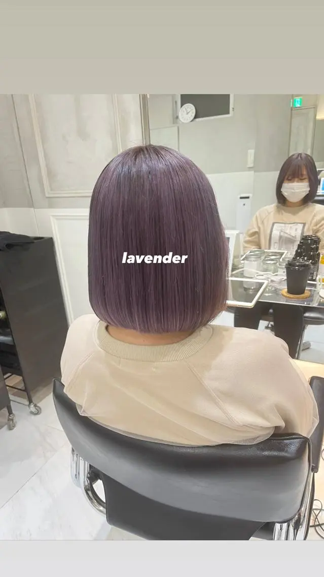 ショート カラー ヘアアレンジ ブリーチ ラベンダーカラー ピンクカラー MAYU/上質ハイト ーン/レイヤーのヘアスタイル