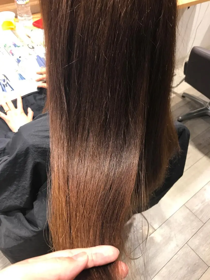セミロング カラー 宮脇 雄司のヘアスタイル