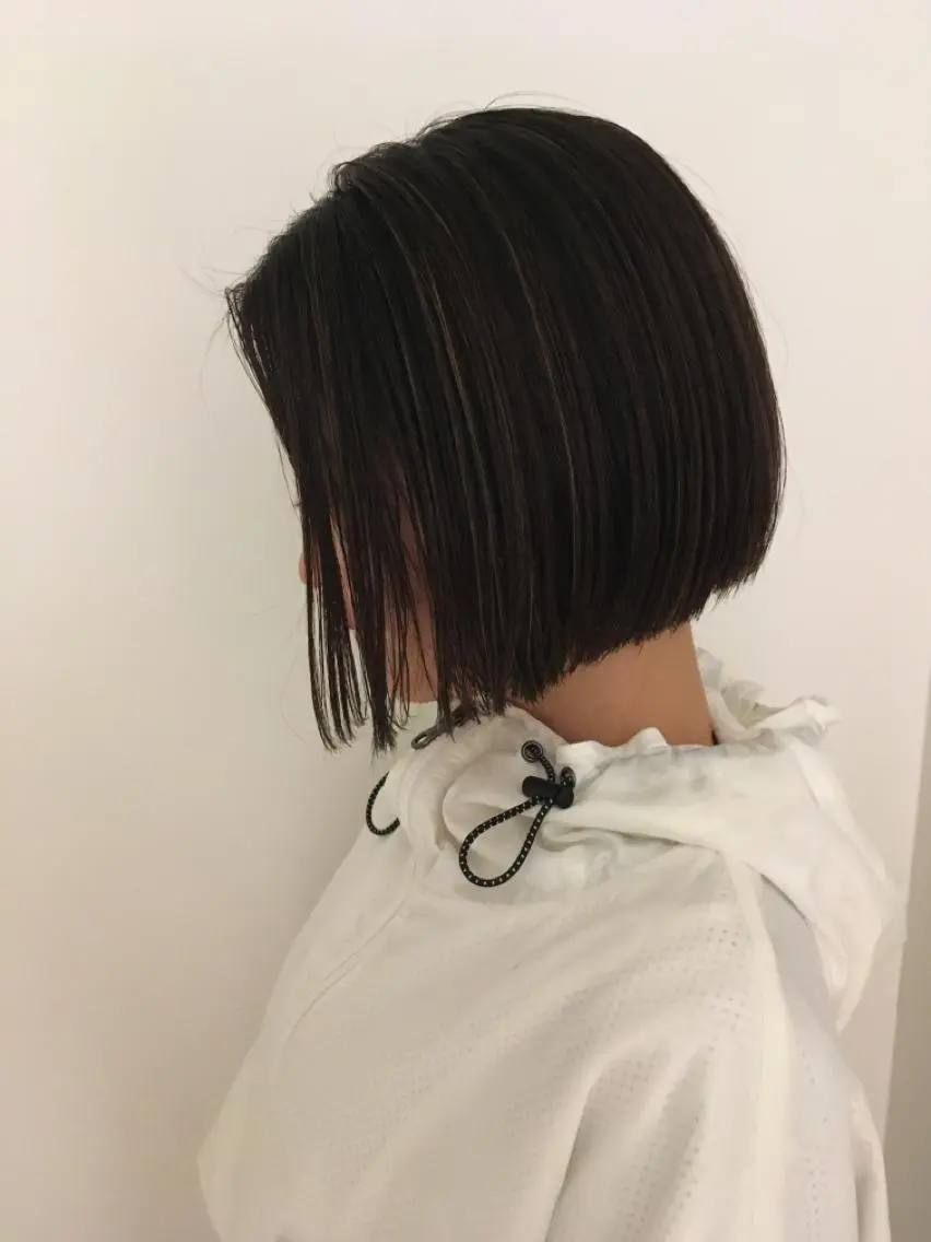 ショート カラー カット ヘアカラー トリートメント 坂上 岳のヘアスタイル