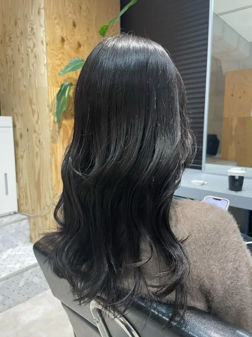 セミロング カラー 透明感カラー ✂︎newi池袋✂︎ 長谷川寛のヘアスタイル