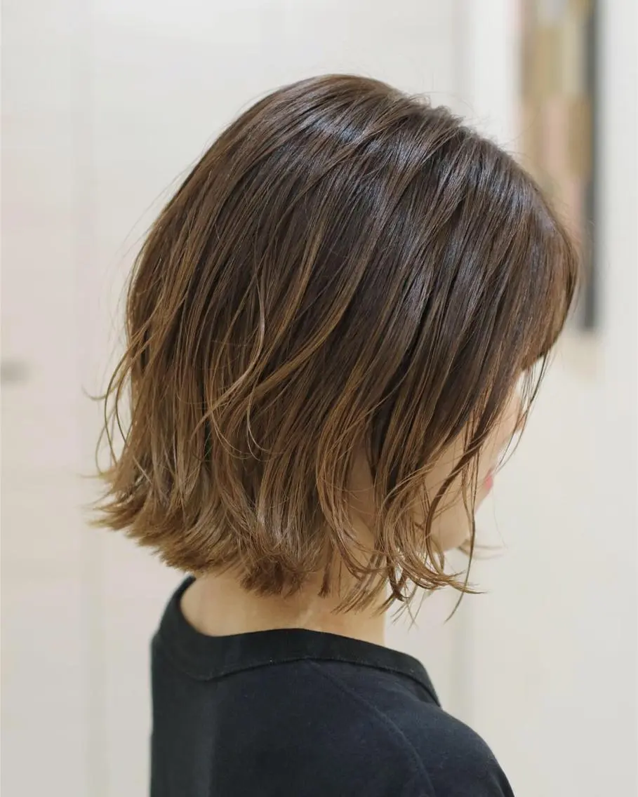 ミディアム カラー グラデーションカラー カット ヘアカラー トリートメント 斉藤 貴也のヘアスタイル