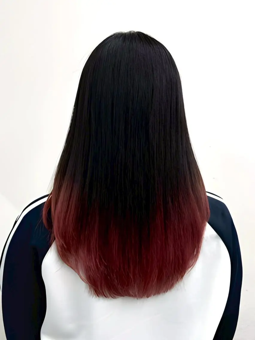 ロング カラー アディクシーカラー アッシュ ブルーカラー ダークアッシュ グレージュ 【公式】amble luxe 中野のヘアスタイル