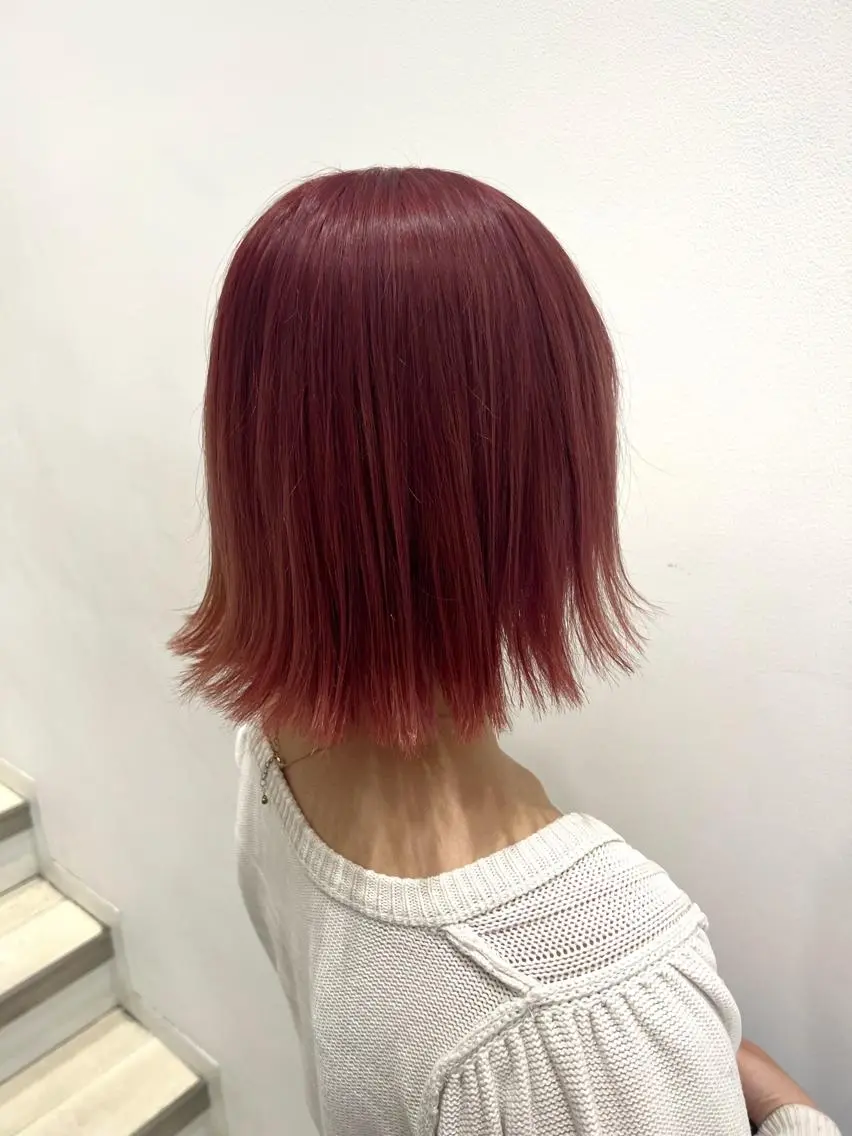 ショート カラー パーマ ヘアアレンジ ヘアカラー トリートメント ヘッドスパ ヘアセット 🌈インナーカラー ‘ショウマ’🌈のヘアスタイル