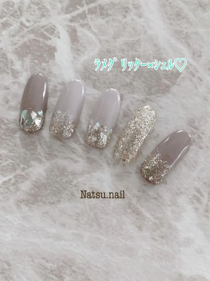 ネイル キラキラネイル Natsu nailのネイルデザイン
