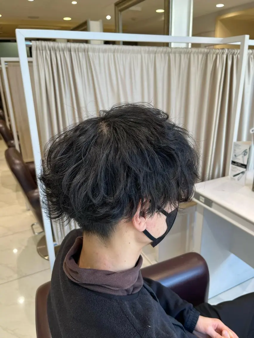 パーマ カット パーマ 佐々木 拓海のヘアスタイル