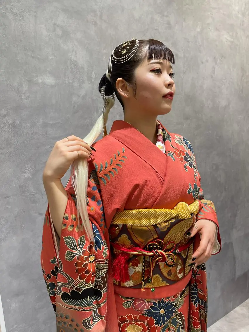 ヘアアレンジ 成人式 刈り上げ ヘアスタイルは 『キーちゃん』に!のヘアスタイル