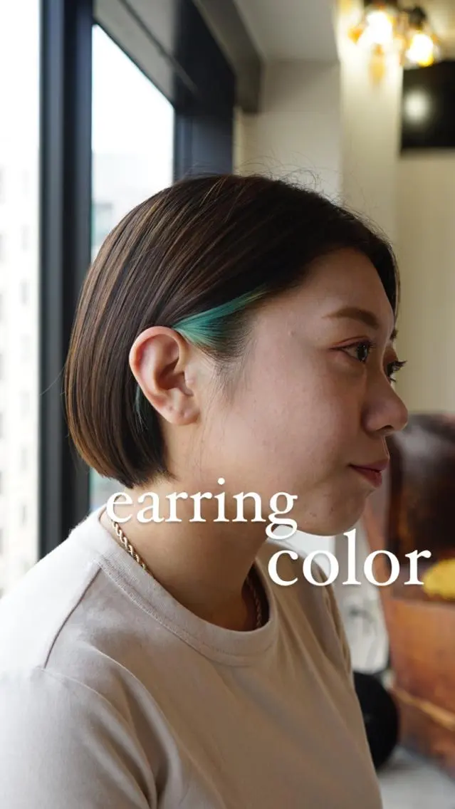 セミロング カラー フェード特化✂︎ ✂︎sunのヘアスタイル