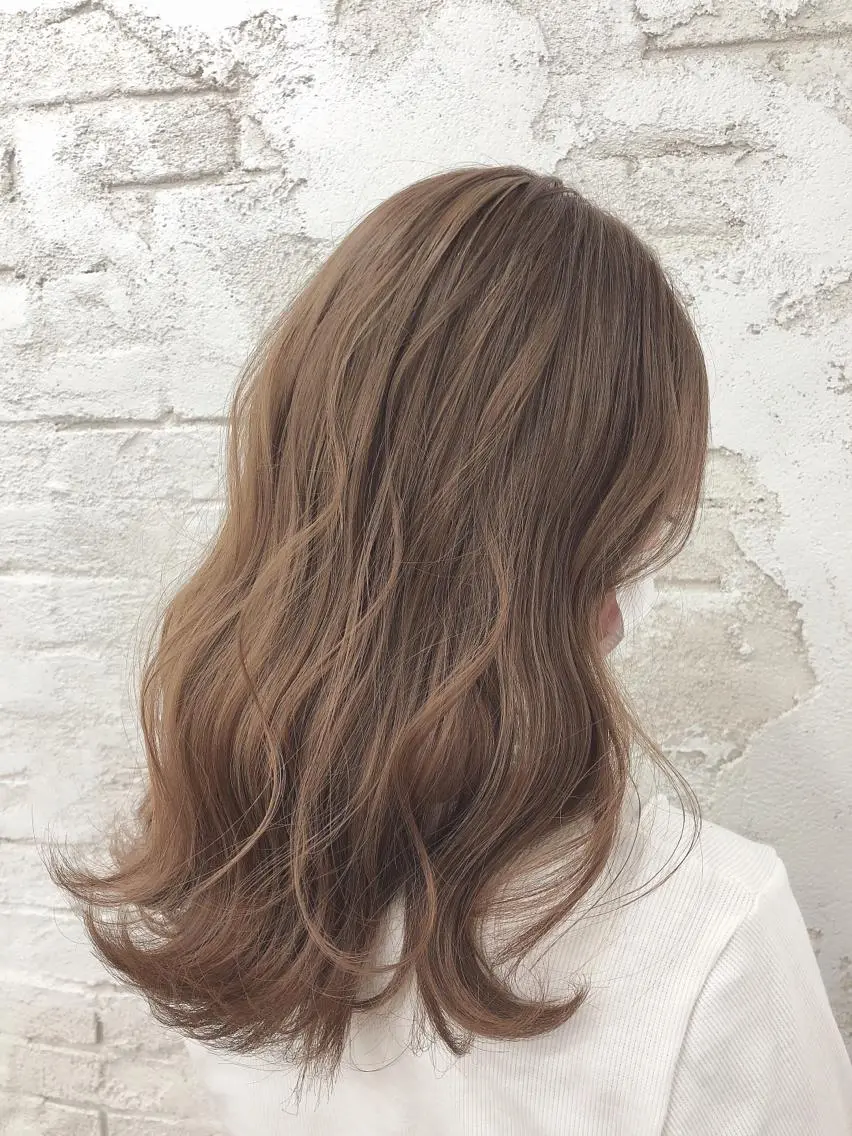 セミロング カラー ️韓国ヘア/レイヤー カット❤️Yūkaのヘアスタイル