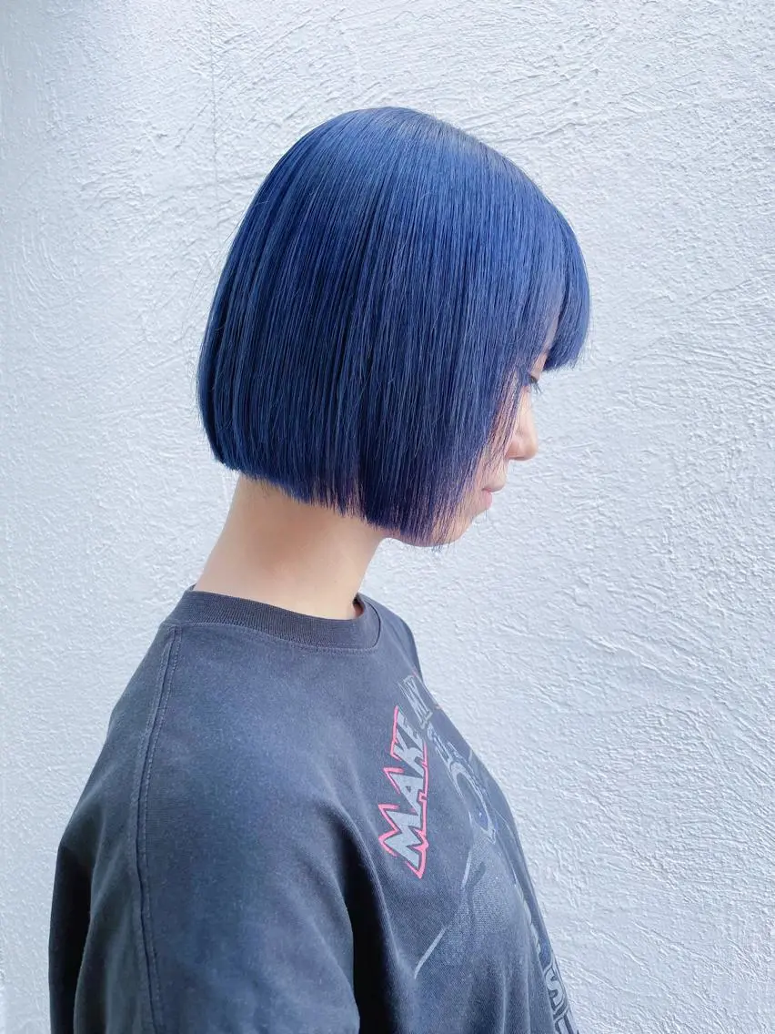 ショート ボブ ヘアカラー トリートメント 清家 浩貴のヘアスタイル