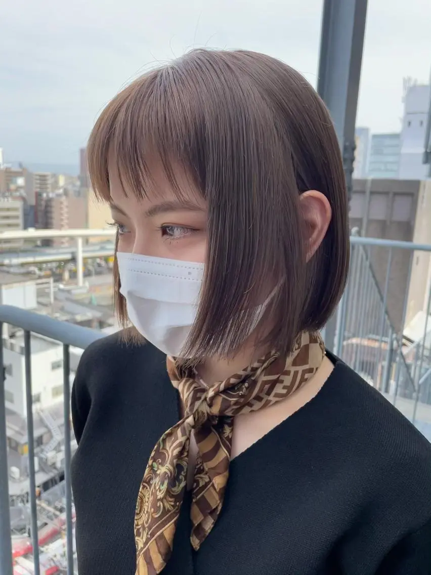 ショート 大人ボブと似合 わせカラー/馬場 翼のヘアスタイル