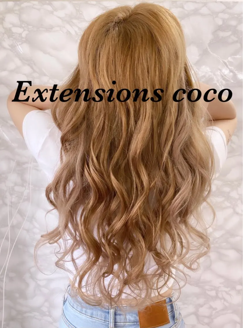 ロング ヘアアレンジ シールエクステ エクステ ヘアセットサロン ココのヘアスタイル