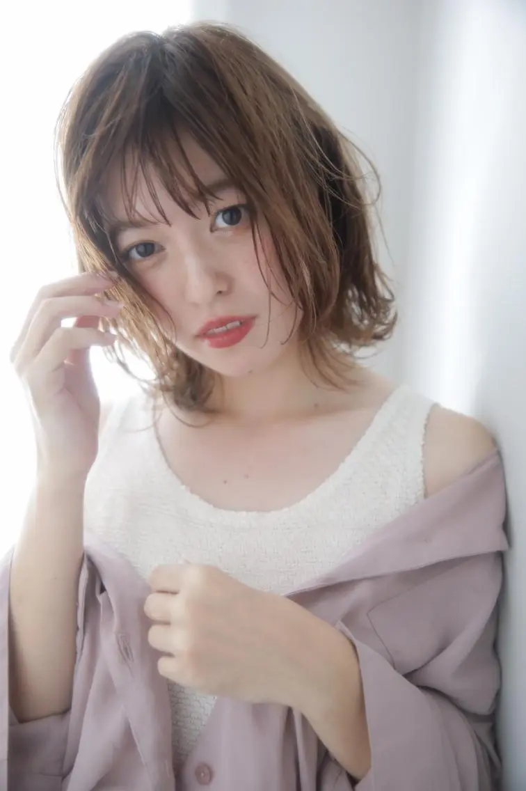 ミディアム カラー レイヤーカット✂️ 横浜No1♡下鳥翔子のヘアスタイル