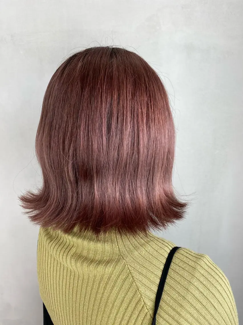 カラー ピンクカラー MUK ムクのヘアスタイル