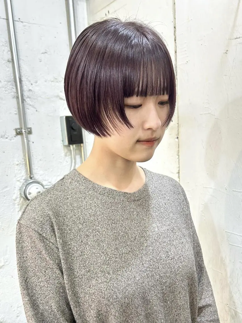 ショート カラー カット ヘアカラー トリートメント 🌼U24 ヘアデザインラボのヘアスタイル