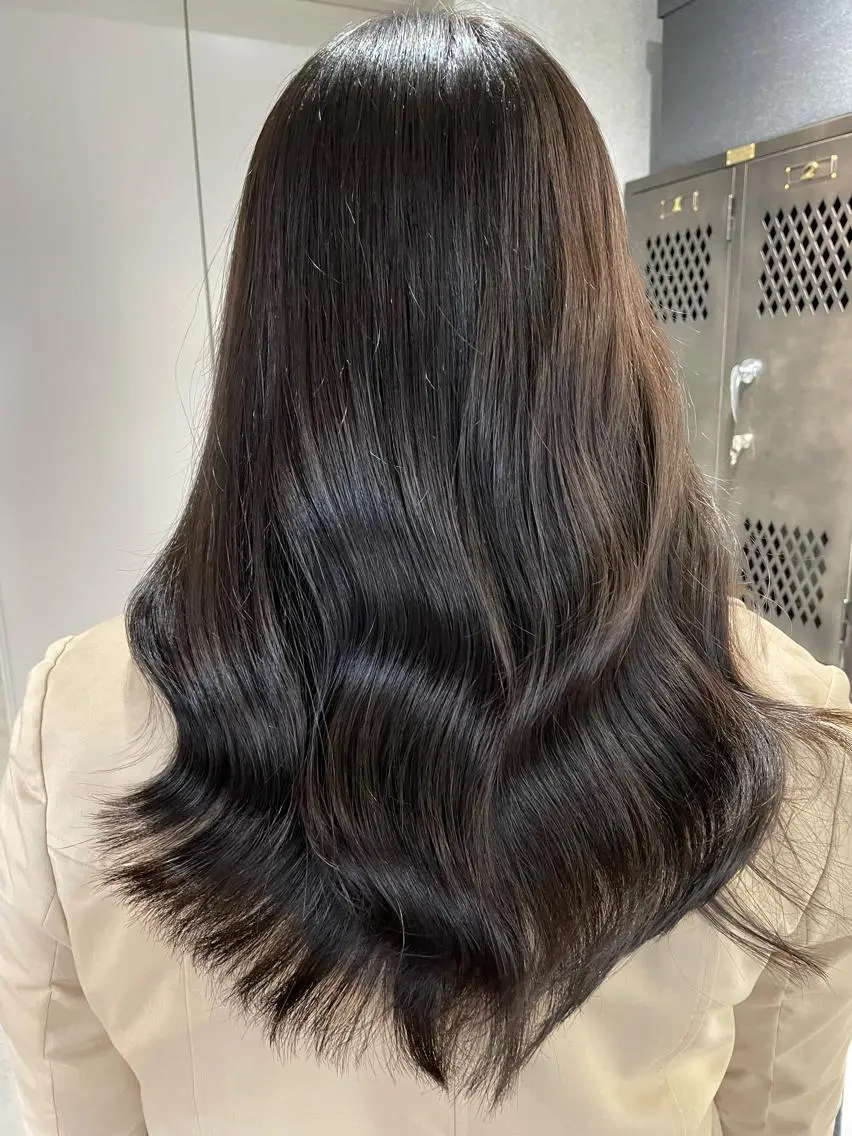 ミディアム カット ヘアカラー トリートメント 上品な大人レイヤー 🍀渋谷🍀濱口敬太のヘアスタイル