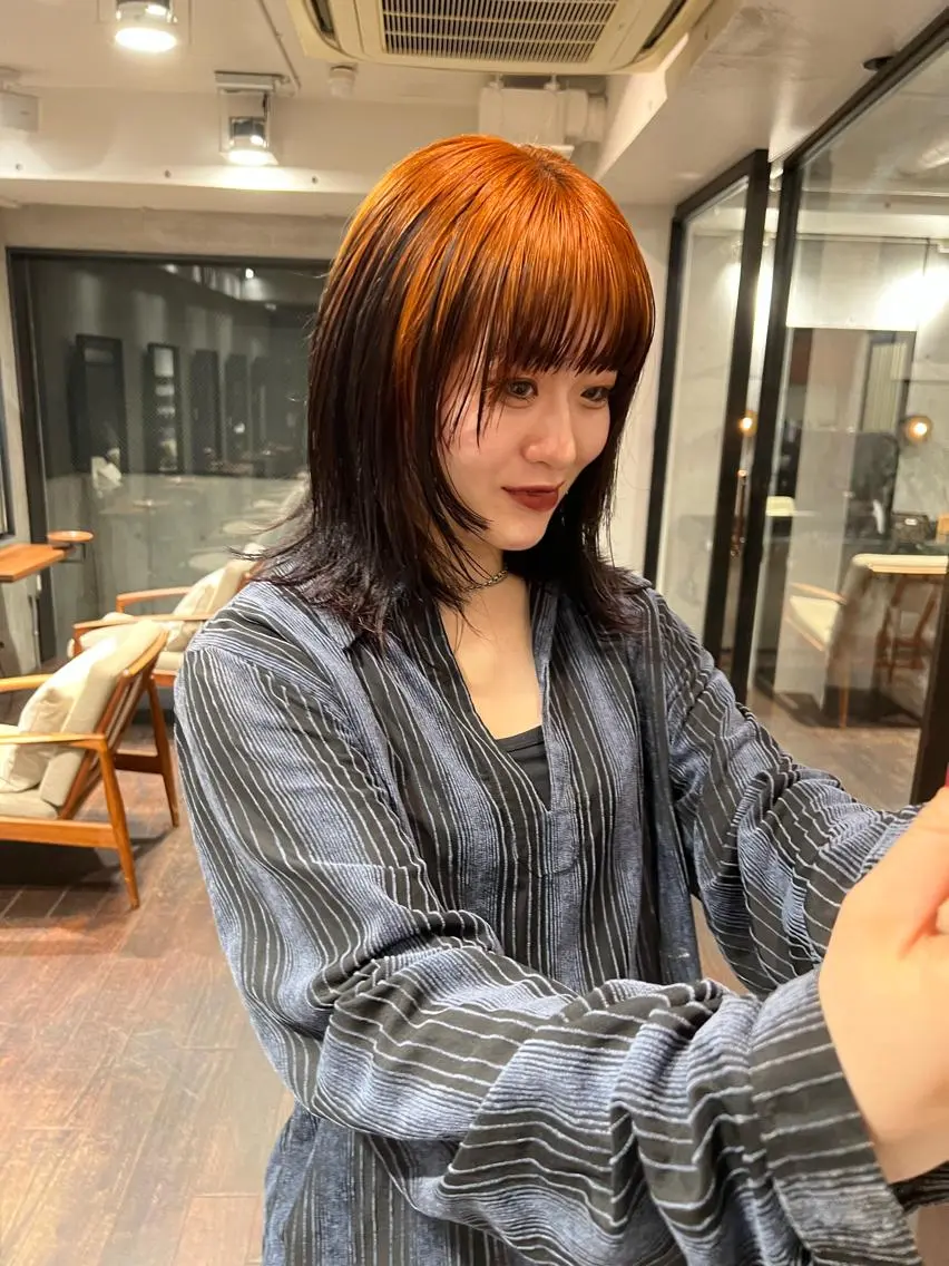 ミディアム カラー ヘアカラー NERO 松井 隆人のヘアスタイル