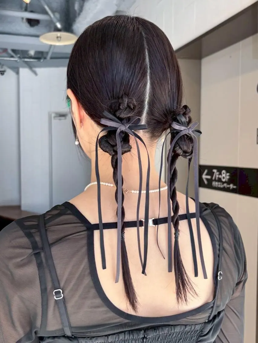 ヘアアレンジ おくれ毛 ITbyALBUM 下北沢店のヘアスタイル
