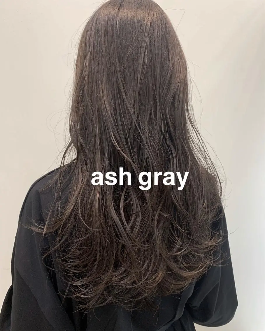 ミディアム アッシュ アッシュグレー PAIR DAISUKEのヘアスタイル