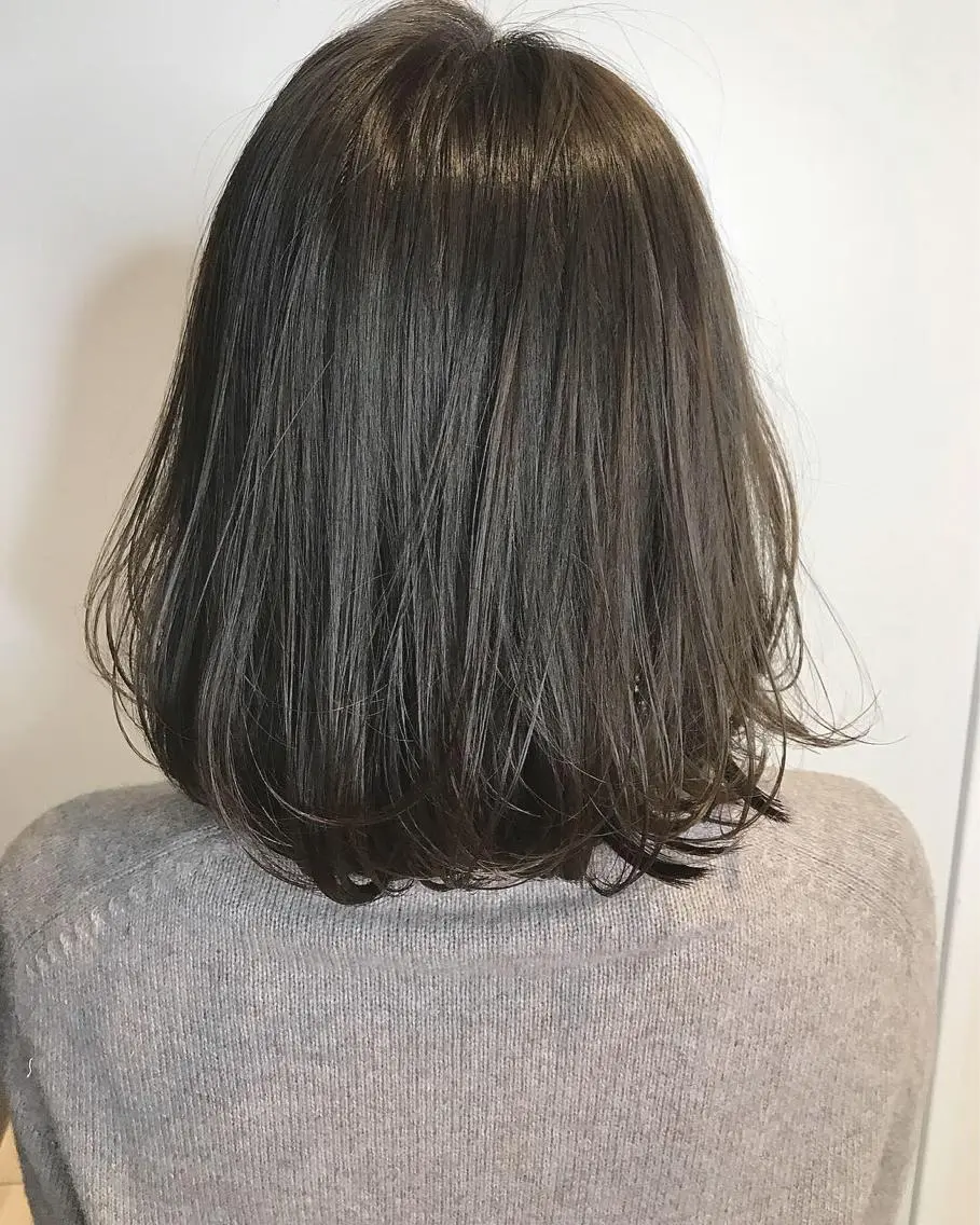 ミディアム カット講師 久保匠のヘアスタイル