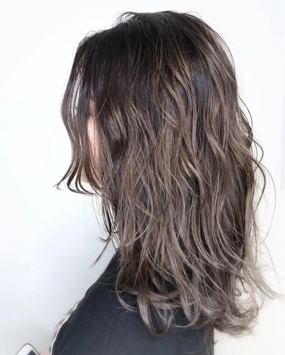 セミロング カラー ハイライトカラー 外国人風カラー ハイライト メンズヘア特化 崎田 成人のヘアスタイル