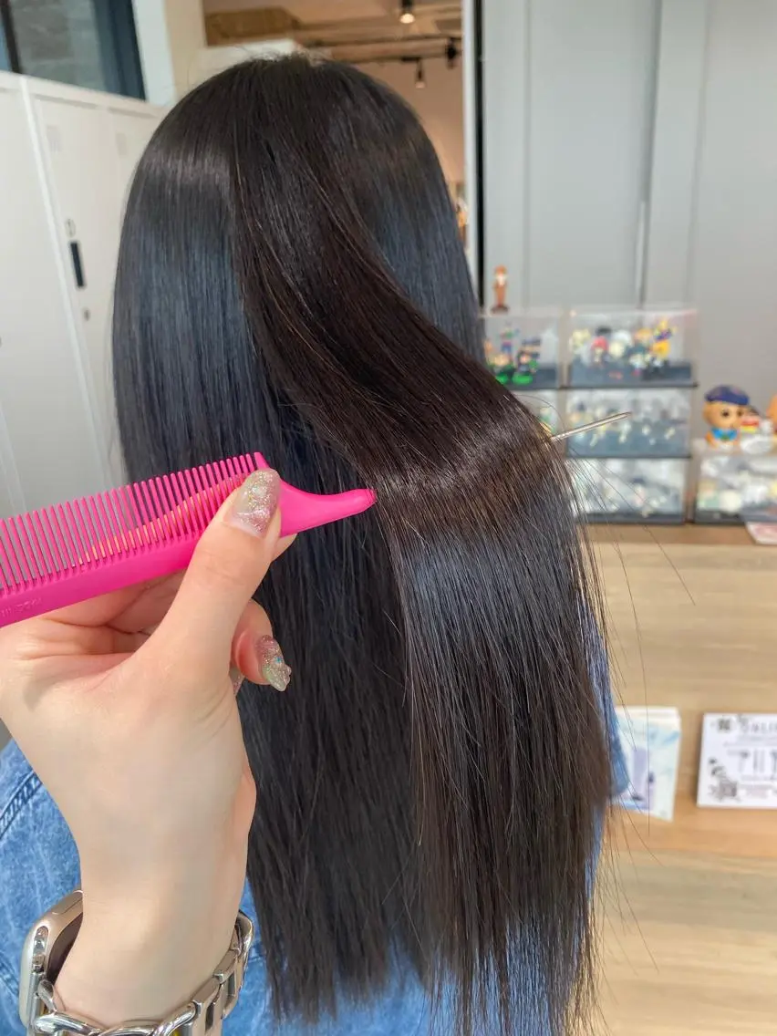 ロング 縮毛矯正 カット 縮毛矯正 オスズ 🎀´-のヘアスタイル