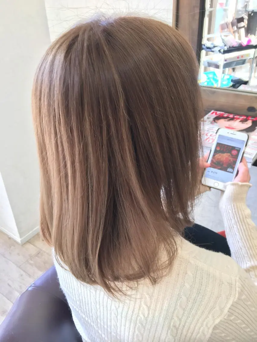ミディアム カラー 松本 亮のヘアスタイル