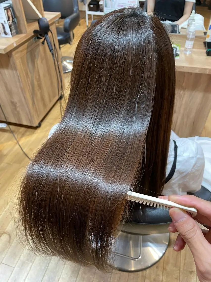 セミロング 髪質改善 トリートメント ✂︎KALOU✂︎ 寺野 克のヘアスタイル