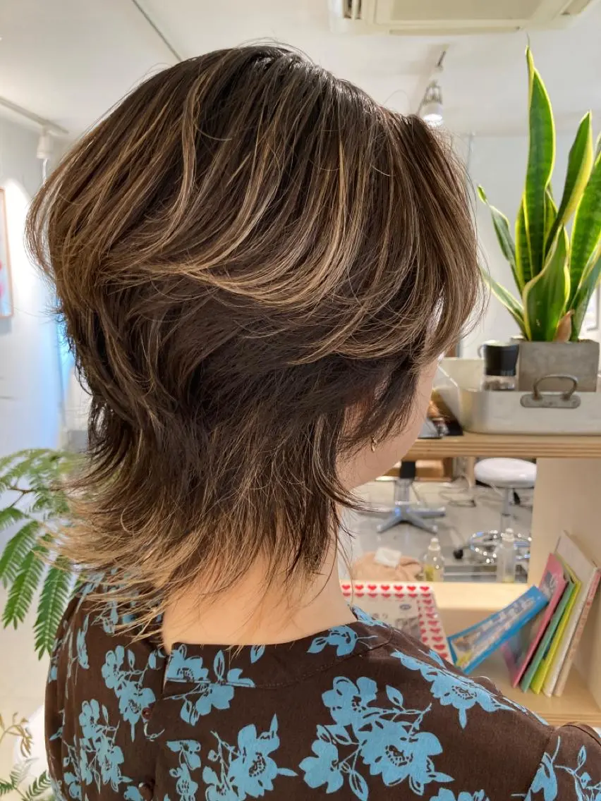 カラー カット ヘアカラー トリートメント 坂上 岳のヘアスタイル