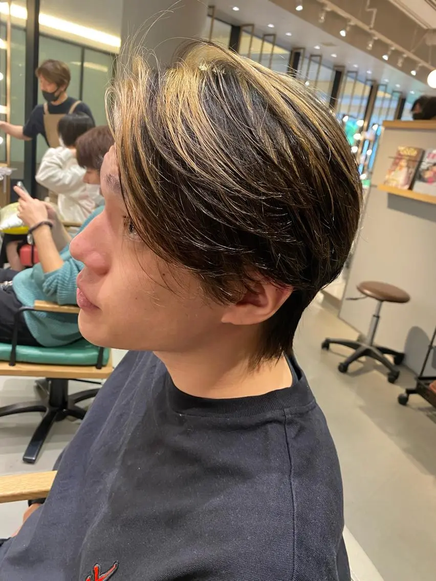 ショート カラー メンズ unopulir 景山 凌のヘアスタイル