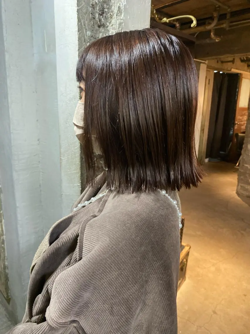 ミディアム カラー お任せヘア☘️☘️ 及川渚のヘアスタイル