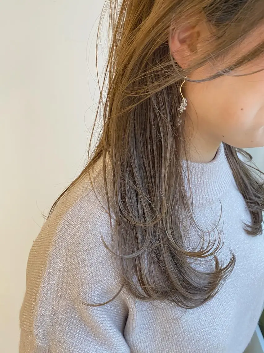 セミロング カラー 千村 亮のヘアスタイル
