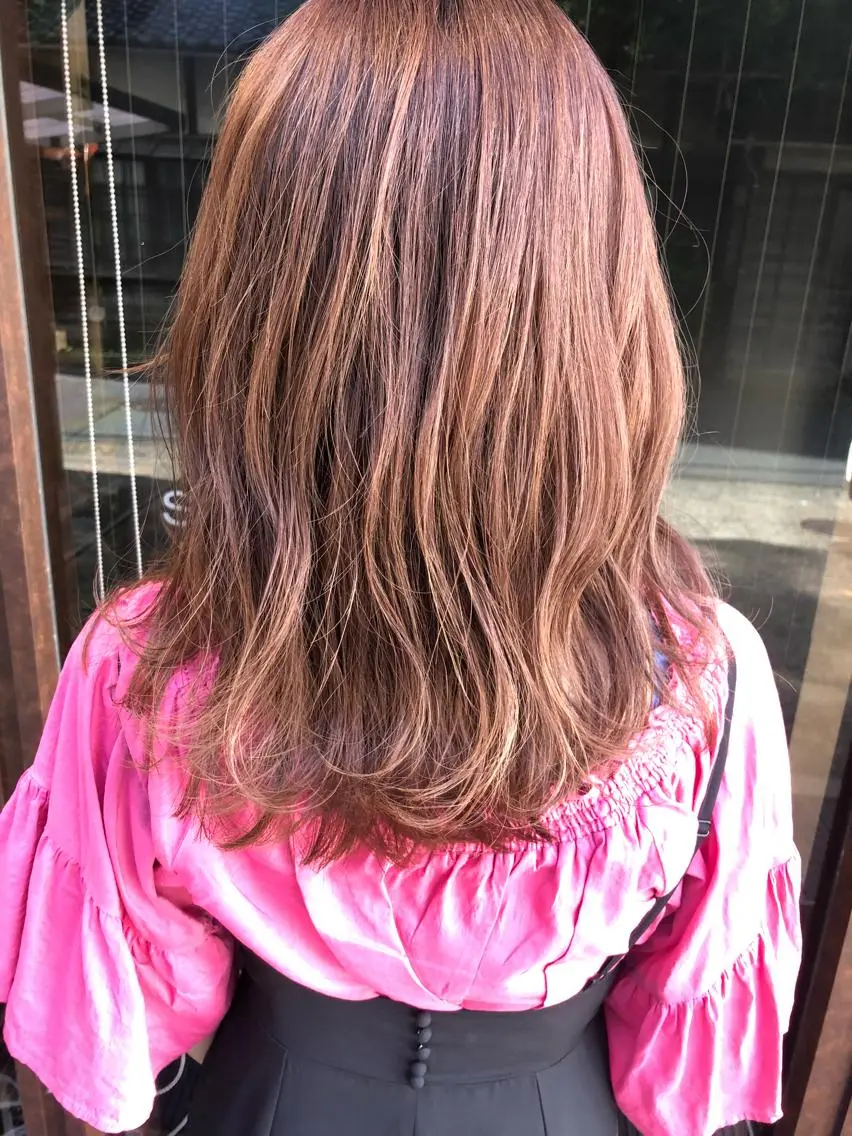 ミディアム カラー コレットヘアー 田中アヤノのヘアスタイル