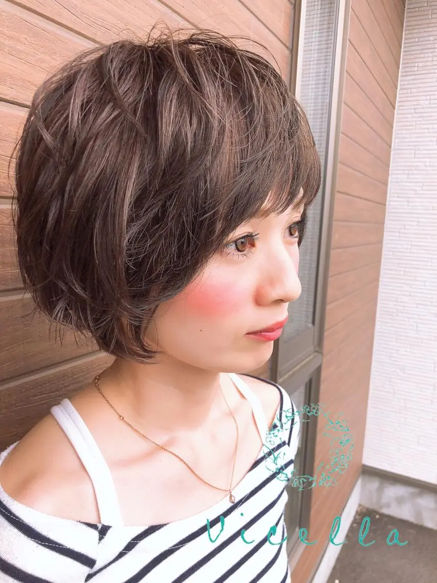ショート アッシュ 岡崎/髪質改善/ ハイトーン/鈴木進のヘアスタイル