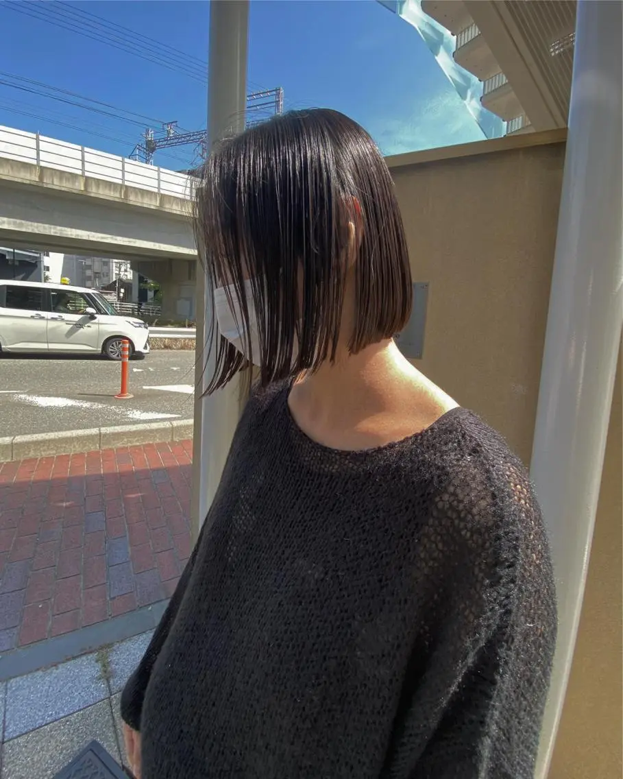 ショート ボブ カット ヘアカラー トリートメント ヘッドスパ Musiiik hairのヘアスタイル