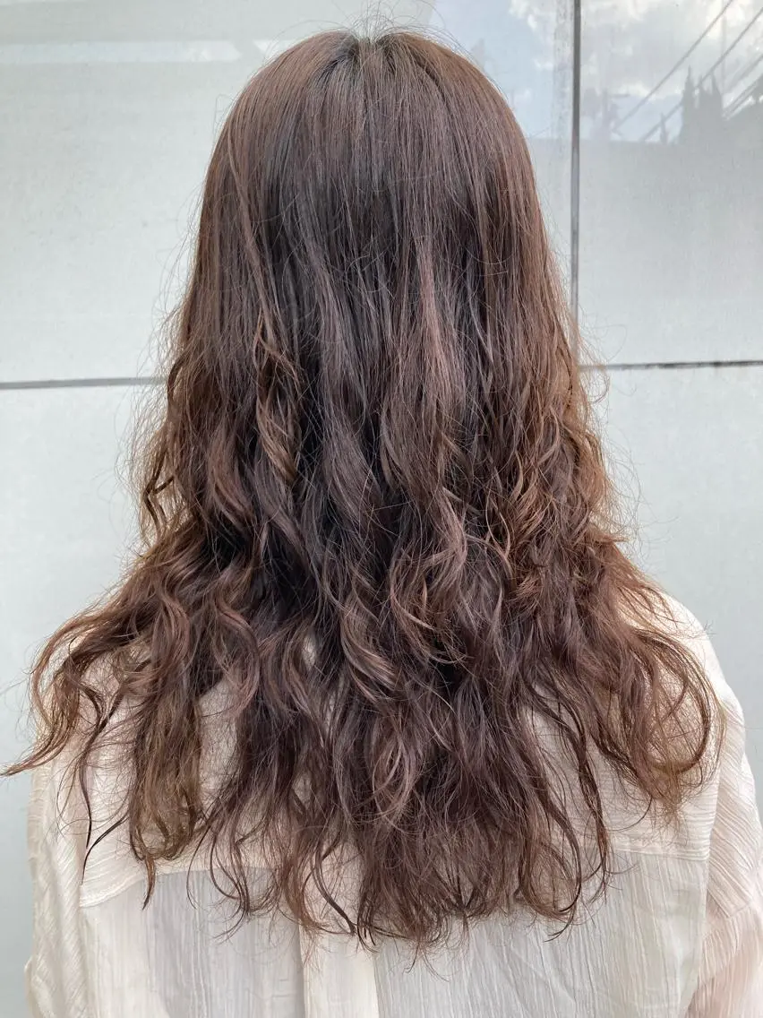 ロング カット パーマ トリートメント 寺田 ゆりのヘアスタイル