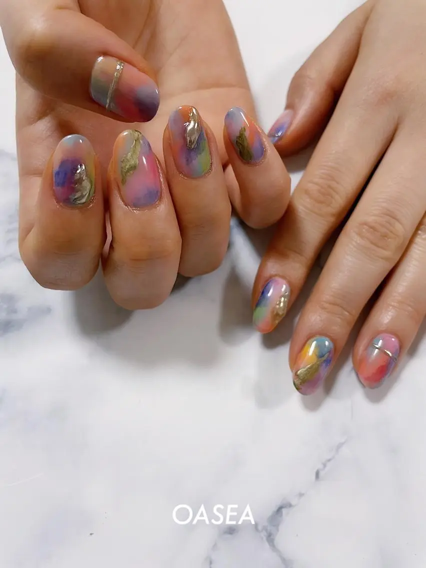 ネイル ハンドネイル 🌞💜 KAORI 🌴のネイルデザイン