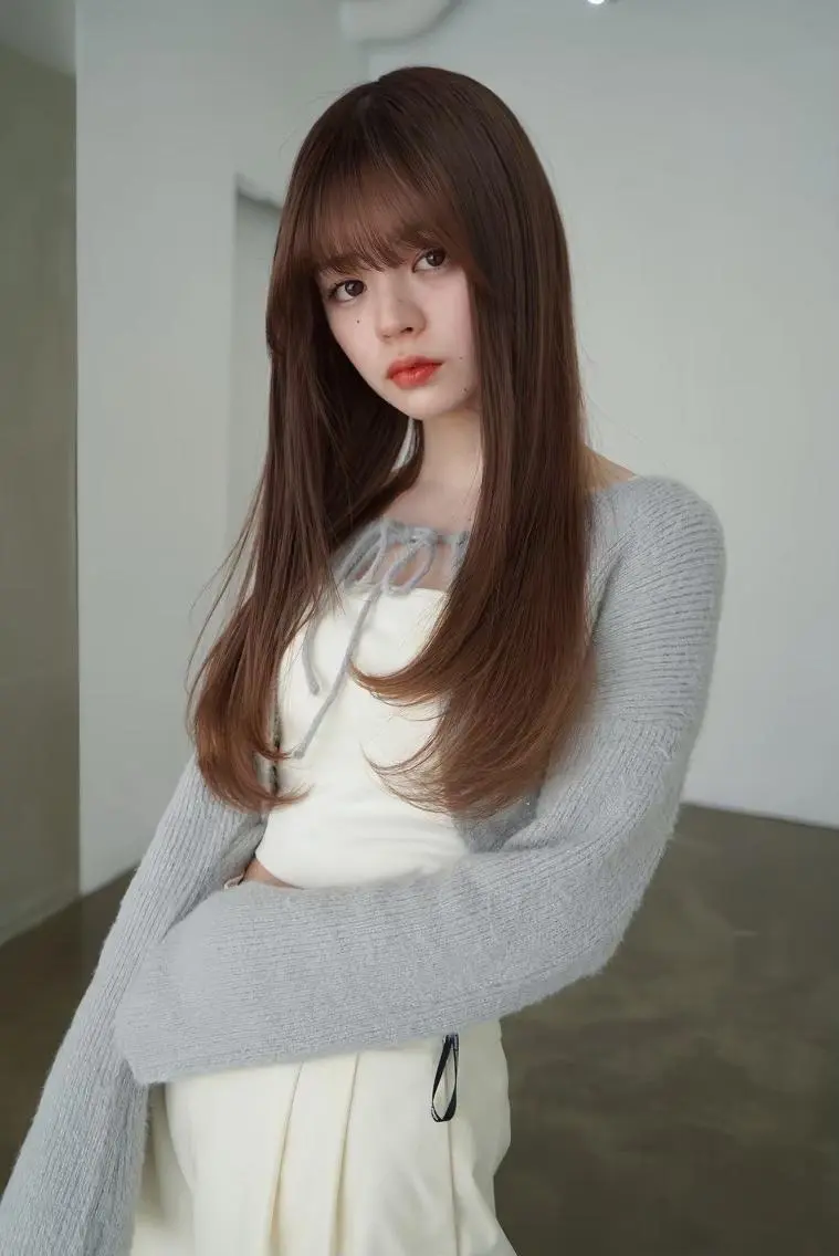 ロング カラー カット ヘアカラー ANGELICA JR和歌山店のヘアスタイル