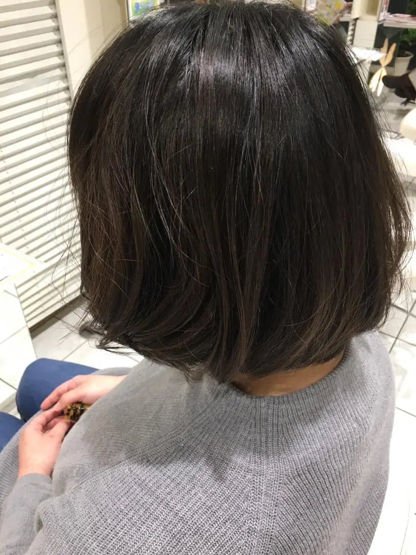 カラー アッシュ ネイビーカラー 落合孝臣/新潟駅南 /髪質改善のヘアスタイル