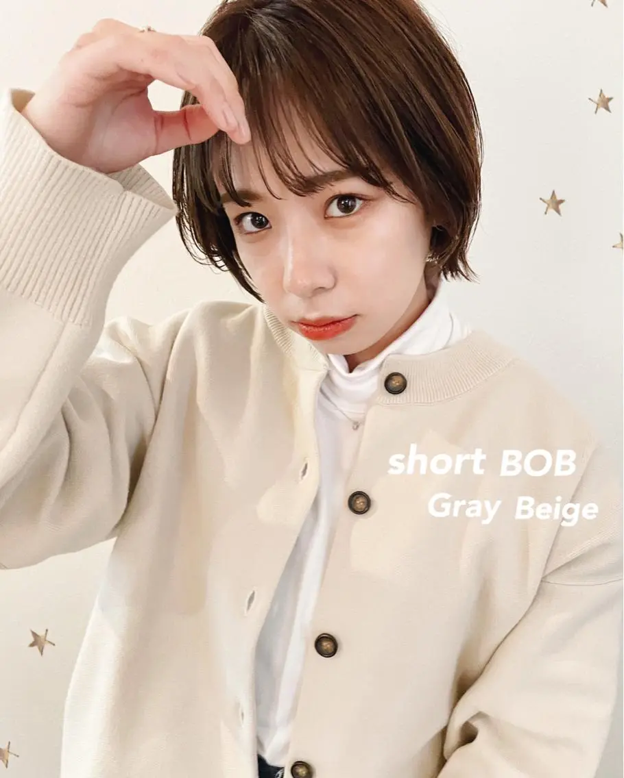 ショート カラー カット ヘアカラー 市川 千夏のヘアスタイル